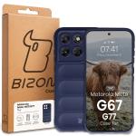 Carcasa Bizon Tur compatibila cu Motorola Moto G67 5G / G77 5G, Dark Blue 9 - lerato.ro