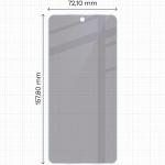 Folie sticla hibrid Bizon Glass Mule Shadow Privacy compatibila cu Motorola Moto G86 Power 5G, Negru 3 - lerato.ro