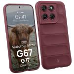 Carcasa Bizon Tur compatibila cu Motorola Moto G67 5G / G77 5G, Dark Purple 3 - lerato.ro