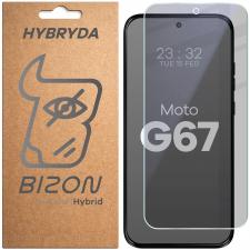 Folie sticla hibird Bizon Hybrid Shadow Privacy compatibila cu Motorola Moto G67 5G, Negru