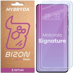 Set 2 folii protectie display Bizon Glass Mule Duo compatibile cu Motorola Signature, Transparent
