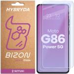 Set 2 folii sticla hibrid Bizon Glass Mule Duo compatibile cu Motorola Moto G86 Power 5G, Transparent 2 - lerato.ro
