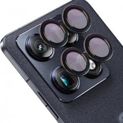 Folie sticla securizata camera foto Bizon Glass Snap Lens compatibila cu Motorola Signature, Negru