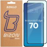Folie sticla securizata Bizon Glass Edge 2 compatibila cu Motorola Edge 70, Negru 2 - lerato.ro