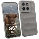 Carcasa Bizon Tur compatibila cu Motorola Moto G67 5G / G77 5G, Light Grey 3 - lerato.ro