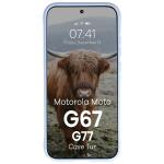 Carcasa Bizon Tur compatibila cu Motorola Moto G67 5G / G77 5G, Light Blue 6 - lerato.ro