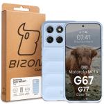 Carcasa Bizon Tur compatibila cu Motorola Moto G67 5G / G77 5G, Light Blue 9 - lerato.ro