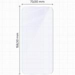 Folie sticla hibrid Bizon Hybrid Mule compatibila cu Motorola Moto G77 5G, Transparent 3 - lerato.ro