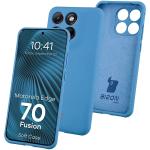 Carcasa Bizon Soft compatibila cu Motorola Edge 70 Fusion, Albastru 3 - lerato.ro