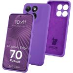 Carcasa Bizon Soft compatibila cu Motorola Edge 70 Fusion, Mov 3 - lerato.ro