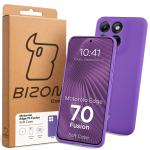 Carcasa Bizon Soft compatibila cu Motorola Edge 70 Fusion, Mov 8 - lerato.ro