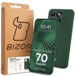 Carcasa Bizon Soft compatibila cu Motorola Edge 70 Fusion, Dark Green 8 - lerato.ro