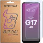 Folie sticla hibrid Bizon Hybrid Mule compatibila cu Motorola Moto G17, Transparent 2 - lerato.ro