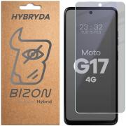 Folie sticla hibird Bizon Hybrid Shadow Privacy compatibila cu Motorola Moto G17, Negru