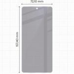 Folie sticla hibrid Bizon Glass Mule Shadow Privacy compatibila cu Motorola Signature, Negru 3 - lerato.ro