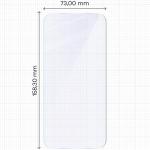 Folie sticla hibrid Bizon Hybrid Mule compatibila cu Motorola Moto G67 5G, Transparent 3 - lerato.ro