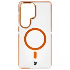 Carcasa Bizon Marco compatibila cu Samsung Galaxy S26 Ultra, Transparent / Portocaliu