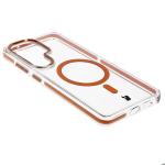 Carcasa Bizon Marco compatibila cu Samsung Galaxy S26 Ultra, Transparent / Portocaliu 5 - lerato.ro