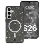 Carcasa Bizon SparklO cu MagSafe compatibila cu Samsung Galaxy S26 Plus, Glitter Black 3 - lerato.ro