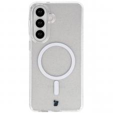 Huse si carcase Samsung , Carcasa Bizon SparklO cu MagSafe compatibila cu Samsung Galaxy S26 Plus, Glitter Clear, lerato.ro