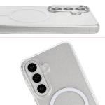 Carcasa Bizon SparklO cu MagSafe compatibila cu Samsung Galaxy S26 Plus, Glitter Clear 6 - lerato.ro