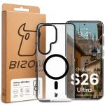 Carcasa Bizon Marco compatibila cu Samsung Galaxy S26 Ultra, Transparent / Negru 11 - lerato.ro