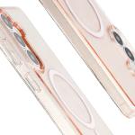 Carcasa Bizon SparklO cu MagSafe compatibila cu Samsung Galaxy S26 Plus, Glitter Orange 5 - lerato.ro