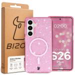 Carcasa Bizon SparklO cu MagSafe compatibila cu Samsung Galaxy S26 Plus, Glitter Pink 7 - lerato.ro
