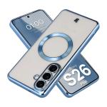 Carcasa cu protectie pentru camera Bizon GuardO cu MagSafe compatibila cu Samsung Galaxy S26 Plus, Transparent / Albastru 3 - lerato.ro