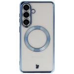 Carcasa cu protectie pentru camera Bizon GuardO cu MagSafe compatibila cu Samsung Galaxy S26 Plus, Transparent / Albastru 2 - lerato.ro