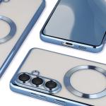 Carcasa cu protectie pentru camera Bizon GuardO cu MagSafe compatibila cu Samsung Galaxy S26 Plus, Transparent / Albastru 5 - lerato.ro