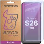 Set 2 folii sticla hibrid Bizon Hybrid Mule Duo compatibile cu Samsung Galaxy S26 Plus, Transparent 2 - lerato.ro