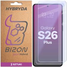 Set 2 folii sticla hibrid Bizon Hybrid Mule Duo compatibile cu Samsung Galaxy S26 Plus, Transparent