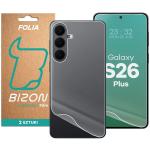 Set protectie Bizon Hydrogel Pack, 1x Folie Ecran si 1x Folie Spate, compatibil cu Samsung Galaxy S26 Plus, Transparent 2 - lerato.ro