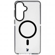Carcasa Bizon Marco compatibila cu Samsung Galaxy S26 Plus, Transparent / Negru
