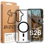 Carcasa Bizon Marco compatibila cu Samsung Galaxy S26 Plus, Transparent / Negru 11 - lerato.ro