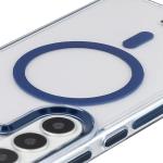Carcasa Bizon Marco compatibila cu Samsung Galaxy S26 Plus, Transparent / Albastru 6 - lerato.ro