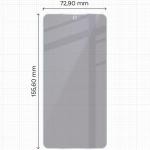 Folie sticla hibird Bizon Hybrid Shadow Privacy compatibila cu Samsung Galaxy S26 Plus, Negru 3 - lerato.ro