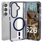 Carcasa Bizon Marco compatibila cu Samsung Galaxy S26, Transparent / Albastru 3 - lerato.ro