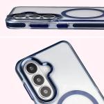 Carcasa Bizon Marco compatibila cu Samsung Galaxy S26, Transparent / Albastru 7 - lerato.ro