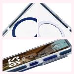 Carcasa Bizon Marco compatibila cu Samsung Galaxy S26, Transparent / Albastru 8 - lerato.ro