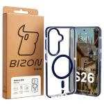 Carcasa Bizon Marco compatibila cu Samsung Galaxy S26, Transparent / Albastru 11 - lerato.ro