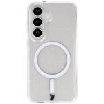 Carcasa Bizon SparklO cu MagSafe compatibila cu Samsung Galaxy S26, Glitter Clear 2 - lerato.ro