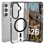Carcasa Bizon Marco compatibila cu Samsung Galaxy S26, Transparent / Negru 3 - lerato.ro