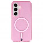 Carcasa Bizon SparklO cu MagSafe compatibila cu Samsung Galaxy S26, Glitter Pink 2 - lerato.ro