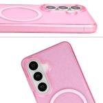 Carcasa Bizon SparklO cu MagSafe compatibila cu Samsung Galaxy S26, Glitter Pink 6 - lerato.ro