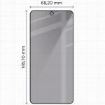 Folie sticla securizata Bizon Glass Aplikator Shadow Privacy, Kit montare inclus, compatibila cu Samsung Galaxy S26, Negru 3 - lerato.ro