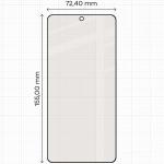 Folie sticla securizata Bizon Glass Matte compatibila cu Samsung Galaxy S26 Plus / S25 Edge, Negru 3 - lerato.ro