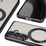 Carcasa cu protectie pentru camera Bizon GuardO cu MagSafe compatibila cu Samsung Galaxy S26, Transparent / Negru 5 - lerato.ro