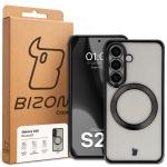 Carcasa cu protectie pentru camera Bizon GuardO cu MagSafe compatibila cu Samsung Galaxy S26, Transparent / Negru 6 - lerato.ro